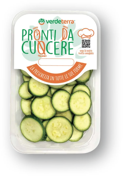 Zucchine a rondelle pronte da cuocere