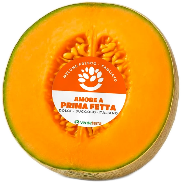 Melone retato a metà