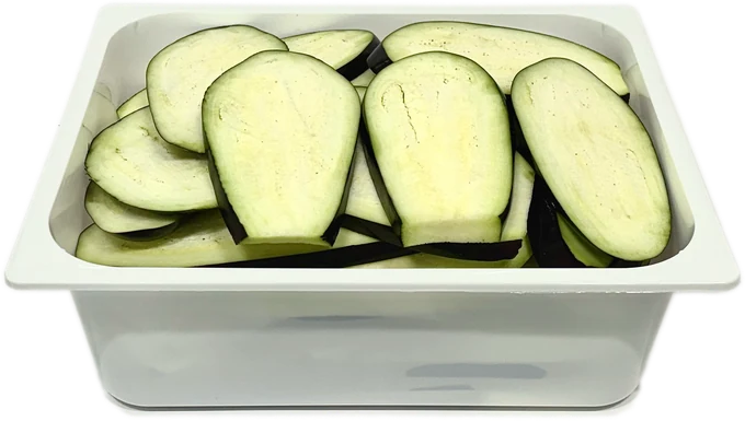 Melanzane tonde a fette