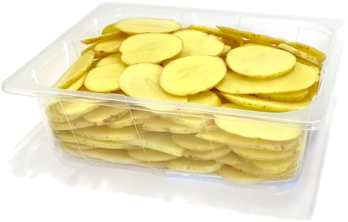 Patate chips a fette