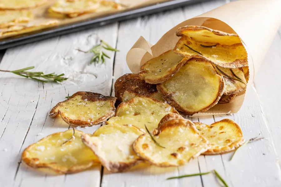 Patate chips al forno